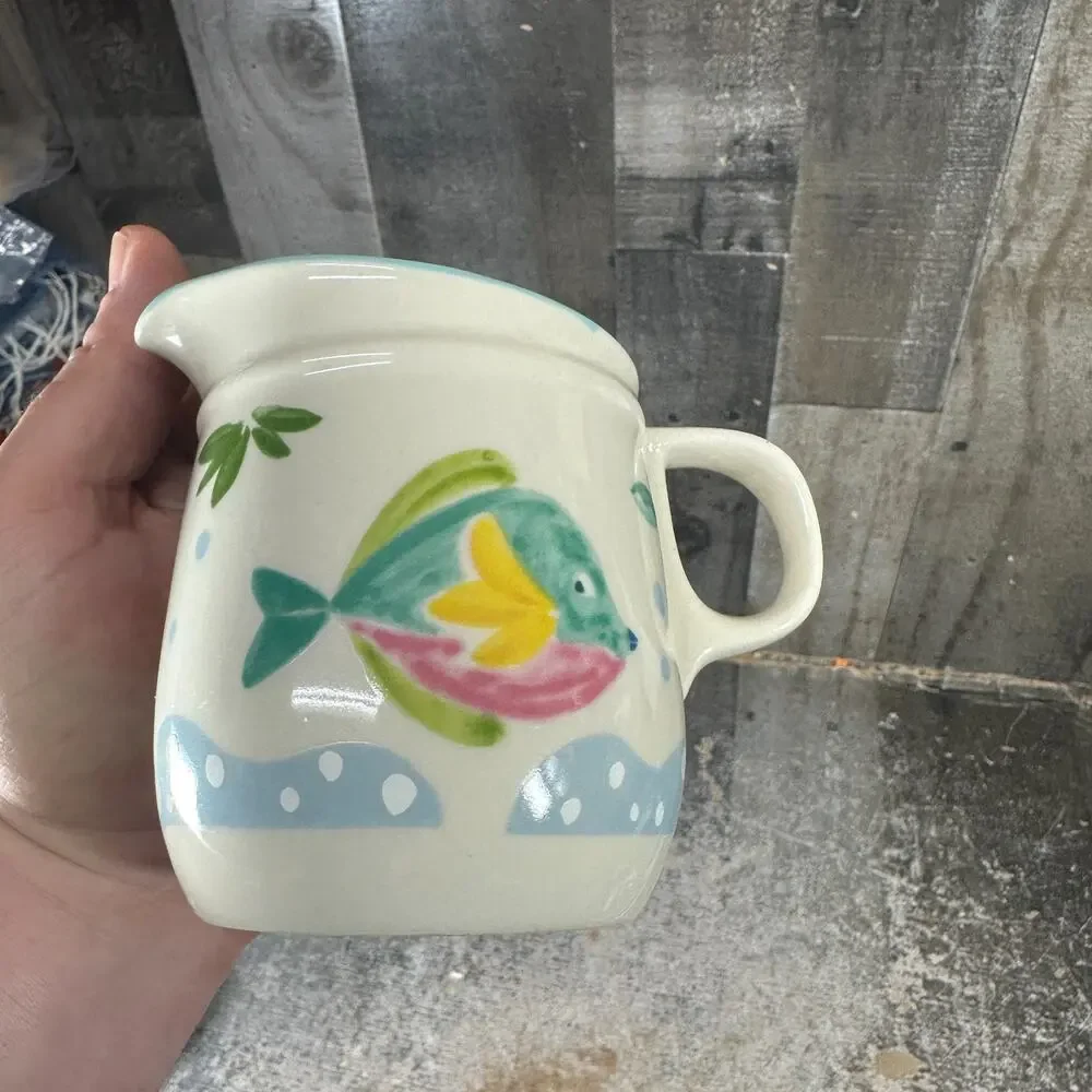 90's Studio Nova Barrier Reef Tropical Fish Creamer VTG‎